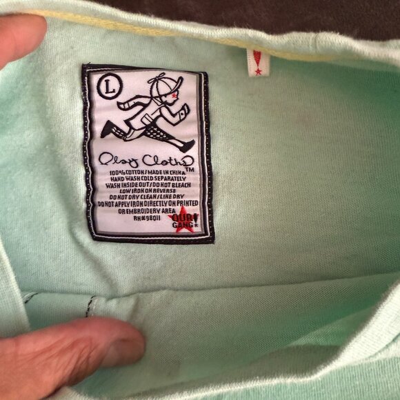 Play Clothing Mint Green Graphic Tee L - Picture 3 of 5